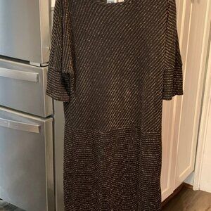 Cato metallic drop waist dress. Worn once‎ .